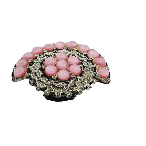 Antique Spectacular Satin Glass Fruit Salad Dress Clip (A252) - Picture 3 of 7